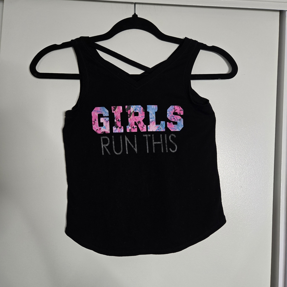 90 Degree By Reflex Black Girls Tank Top